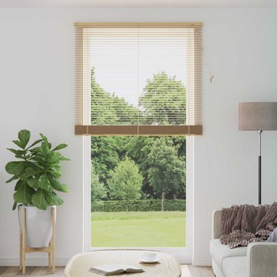 vidaXL Venezianische Jalousie Hellbraun mit Muster 213 x 110 cm 25 mm