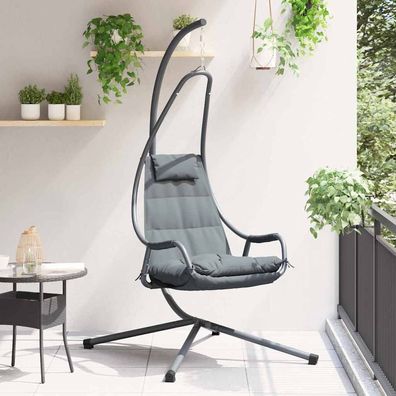 vidaXL Hängendes Ei-Stuhl Stahl 94 x 107 x 196,5 cm Anthrazit