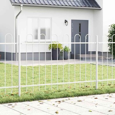 vidaXL Gartenzaun BOXTEL Weiß