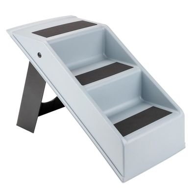 Hundetreppe mit 3 Stufen, klappbar und rutschfest, 30,5 x 60 x 37 cm