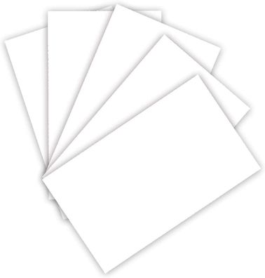 folia 6122/4/00 - Tonkarton 220 g/m², Bastelkarton in weiß, DIN A4, 100 Blatt, als Gr