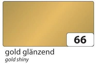 Tonzeichenpapier 50X70Cm Gold Glänzend 10 Blatt