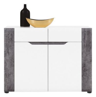 Kommode BRANDO B2, Sideboard, Schrank, Wohnzimmerschrank mit 2 Türen und 2 Schubladen