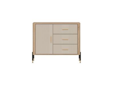 Kommode Dante DT03 Schubladenschrank - Cremona Eiche/Kaschmir