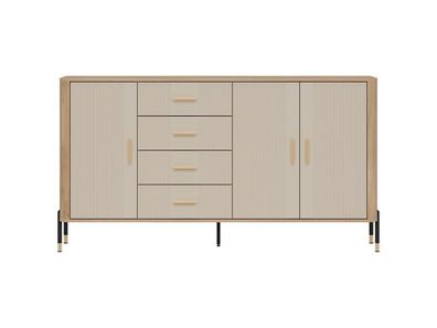 Kommode Dante DT10 Schubladenschrank - Cremona Eiche/Kaschmir