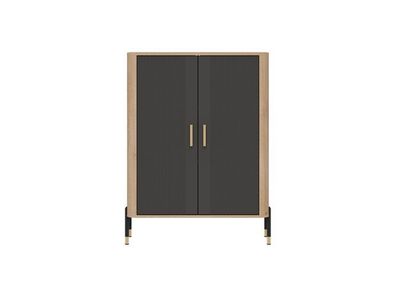 Kommode Dante DT11 Wohnzimmerschrank - Cremona Eiche/Anthrazit