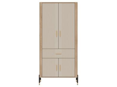 Kleiderschrank Dante DT16 Drehtürenschrank - Cremona Eiche/Kaschmir