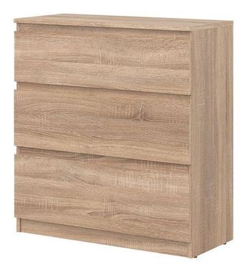 Kommode 78x84x35 cm REMI RM02 Schubladenkommode 3 Schubladen Sonoma Eiche