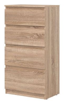 Kommode 54,5x105x35 cm REMI RM04 Schubladenkommode 4 Schubladen Sonoma Eiche