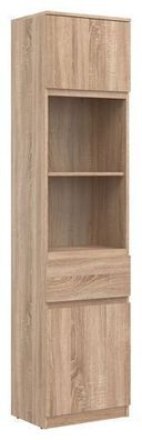 Regalschrank REMI RM08 Regal Schrank Regal 2 Türen 1 Schublade Sonoma Eiche