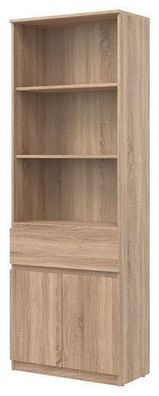 Regalschrank REMI RM09 Regal Schrank Regal 2 Türen 1 Schublade Sonoma Eiche