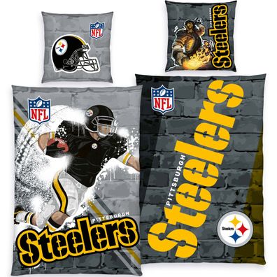 NFL Bettwäsche Pittsburgh Steelers Player Linon / Renforcé