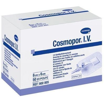 Cosmopor® I.V. - Kanülenfixierverband 8cm x 6cm