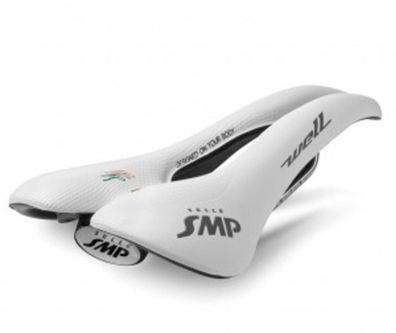 SELLE SMP Sattel "Well" SB-verpackt, weiche Polyur weiß