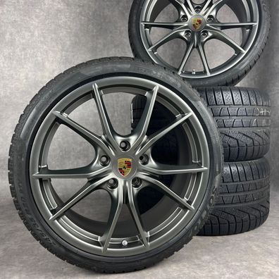 Winterräder Porsche 991.2 20" Original Carrera SIV S C2 2S T Felgen Platinum TOP