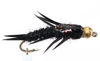 Steinfliege Tungsten Black (Schwarz) Goldkopf
