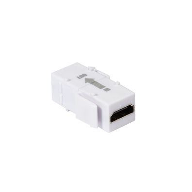 LogiLink Keystone Modular Verbinder HDMI Buchse auf HDMI Buchse mit Repeater weiß (1e