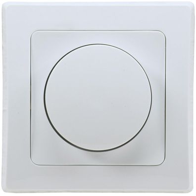 ChiliTec DELPHI Dimmer für elektronische Trafos 250V AC / 300W, inkl. Rahmen, UP, wei