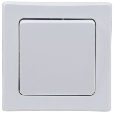 ChiliTec DELPHI Wechsel-Schalter, UP, weiß 250V AC / 10A, inkl. Rahmen, Klemmanschlus