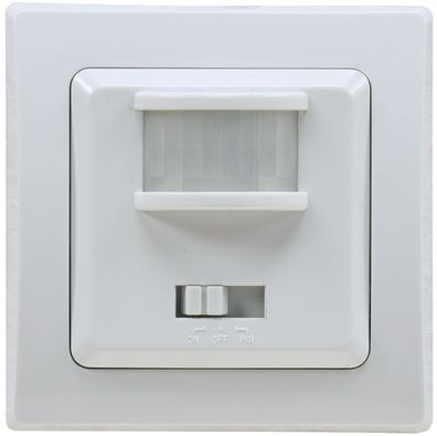 ChiliTec DELPHI Bewegungsmelder, 160°, UP, weiß 250V AC 400W inkl. Rahmen, LED geeign