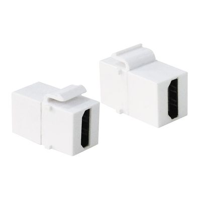 LogiLink Keystone Modular Verbinder HDMI Buchse auf HDMI Buchse weiß (1er Faltschacht
