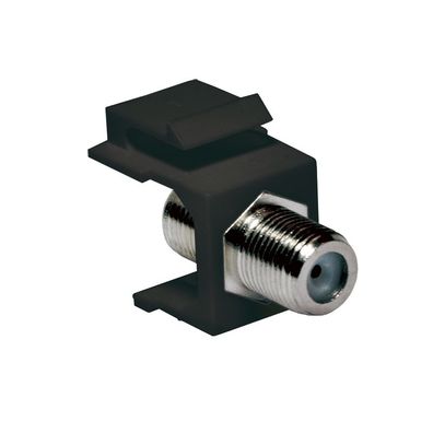 LogiLink TV/SAT Keystone Verbinder F Buchse auf F Buchse 75 Ohm schwarz (1er Softpack