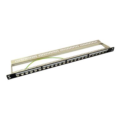 LogiLink 19" Patchpanel für 24 Keystone Module 0,5 HE unbestückt schwarz (1er Faltsch