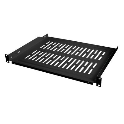 LogiLink 19" Fachboden Befestigung nur vorne mit einer Tiefe 350 mm schwarz 430 x 350