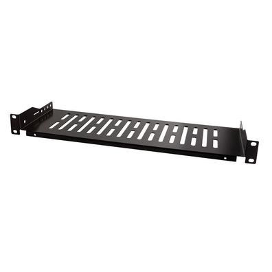 LogiLink 19" Fachboden Befestigung nur vorne mit einer Tiefe 150 mm schwarz 483 x 44