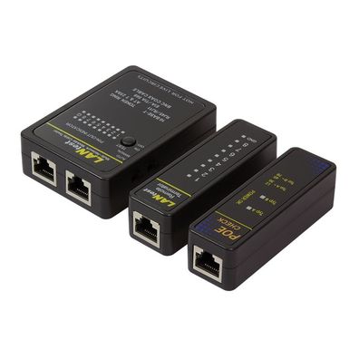 LogiLink Netzwerk Kabeltester für RJ11/RJ45 mit PoE Finder schwarz (1er Faltschachtel