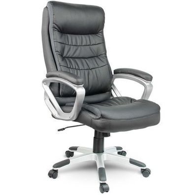 Sofotel EG-226 Bürostuhl aus schwarzem Leder