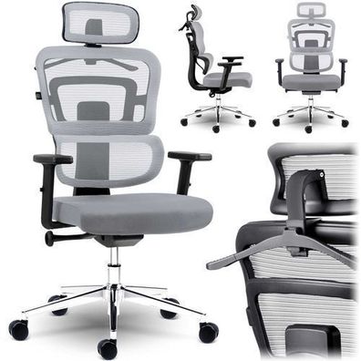 Sofotel Nicea Mikro-Mesh-Bürostuhl, grau