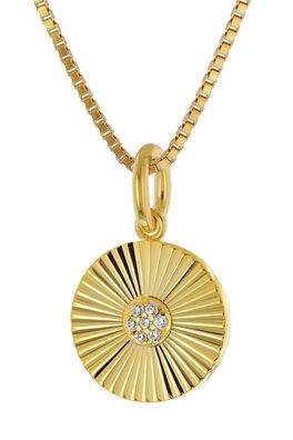 trendor Schmuck Damen-Halskette mit Anhänger 925 Silber Vergoldet 68240