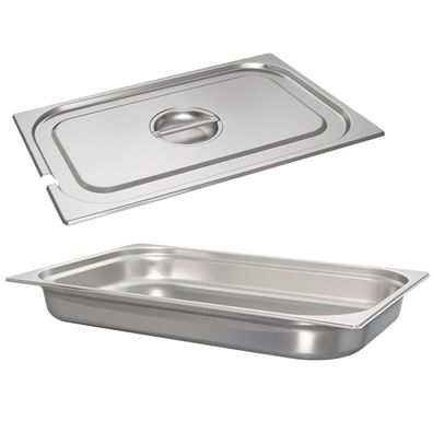 Schneider GN-Behälter 1/1 Deckel mit Löffelmulde 65 mm Edelstahl Gastro Einsatz