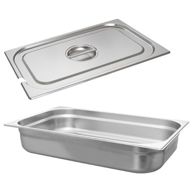 Schneider GN-Behälter 1/1 Deckel mit Löffelmulde 100 mm Edelstahl Gastro Einsatz