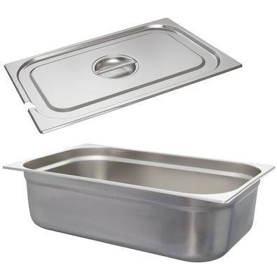 Schneider GN-Behälter 1/1 Deckel mit Löffelmulde 150 mm Edelstahl Gastro Einsatz
