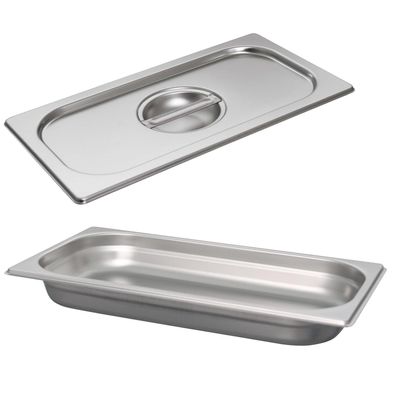 Schneider GN-Behälter 1/3 mit Deckel Edelstahl 40 mm Gastronorm Buffet Einsatz