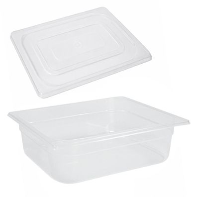 Schneider PP Gastronorm-Behälter 1/2 & Deckel 100 mm tief Gastro Speisenbehälter