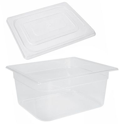 Schneider PP Gastronorm-Behälter 1/2 & Deckel 150 mm tief Gastro Speisenbehälter
