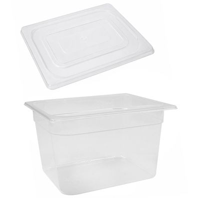 Schneider PP Gastronorm-Behälter 1/2 & Deckel 200 mm tief Gastro Speisenbehälter
