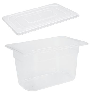 Schneider Gastronorm-Behälter 1/4 PP & Deckel 150 mm tief Gastro Speisenbehälter