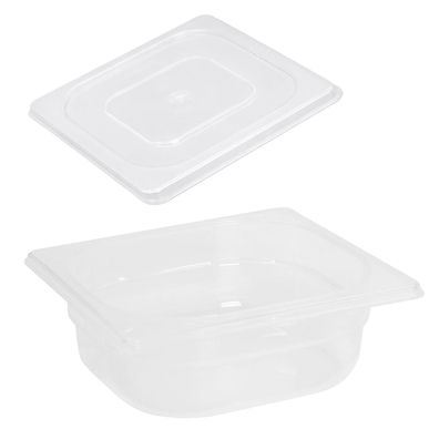 Schneider GN-Behälter 1/6 PP mit Deckel 65 mm Gastro Gastronorm Speisenbehälter