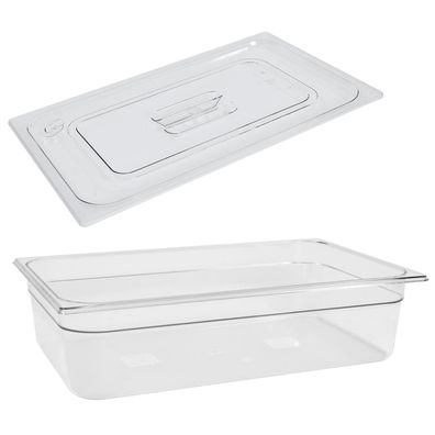 Schneider GN-Behälter 1/1 PC mit Deckel 100 mm Gastro Gastronorm Speisenbehälter