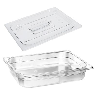 Schneider PC Gastronorm-Behälter 1/2 & Deckel 65 mm tief Gastro Speisenbehälter