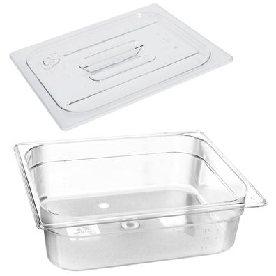 Schneider PC Gastronorm-Behälter 1/2 & Deckel 100 mm tief Gastro Speisenbehälter