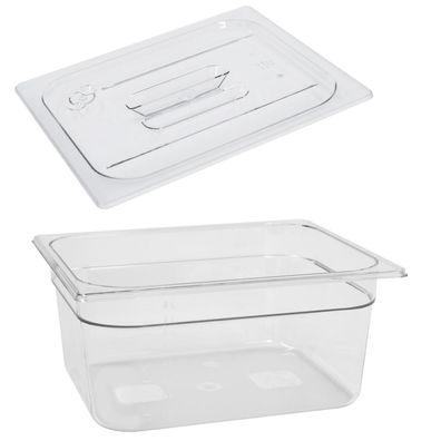 Schneider PC Gastronorm-Behälter 1/2 & Deckel 150 mm tief Gastro Speisenbehälter