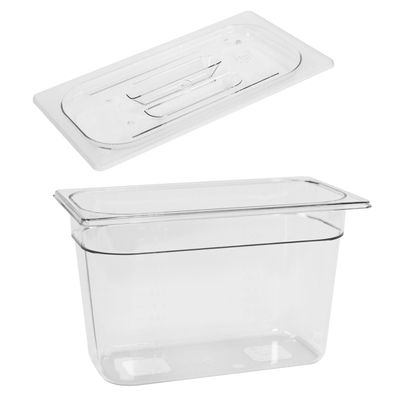 Schneider GN-Behälter 1/3 PC mit Deckel 200 mm Gastro Gastronorm Speisenbehälter