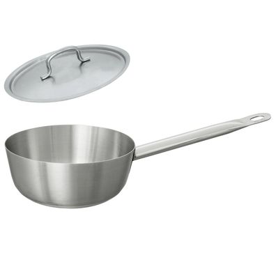 Schneider Sauteuse mit Deckel 16 cm 1 Liter Induktion 18/10 Edelstahl Profi Topf