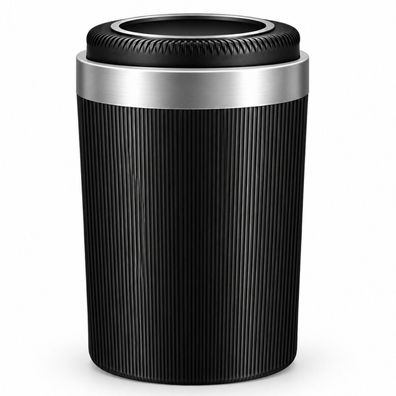D09C Auto Aschenbecher mit LED Licht und Deckel, tragbarer Aschenbecher für PKW
