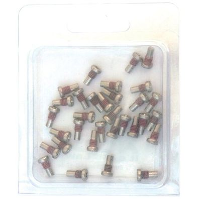 NC-17 Pedal Pins M4 x 8mm (outer), 32 Stück, Edelstahl, silber